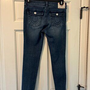 True Religion curvy super skinny ankle size 28